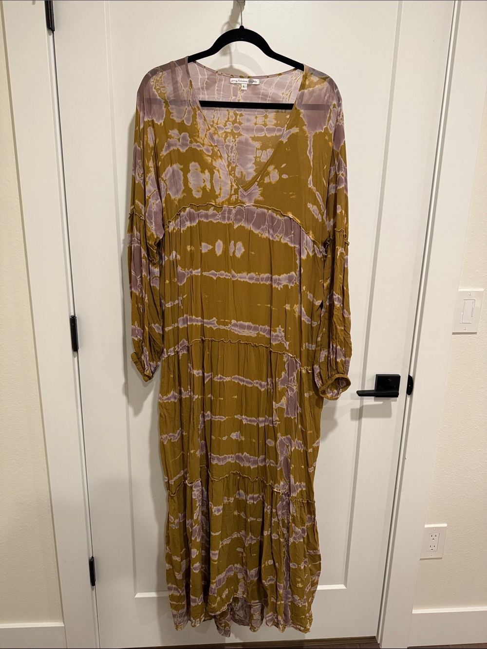 READ DESCRIPTION Young Fabulous Broke tie dye dress ochre lavender